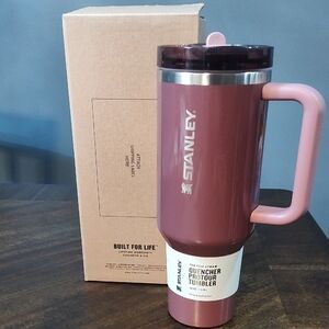 Stanley Quencher Tumbler - Rose Brown with Pink Handle